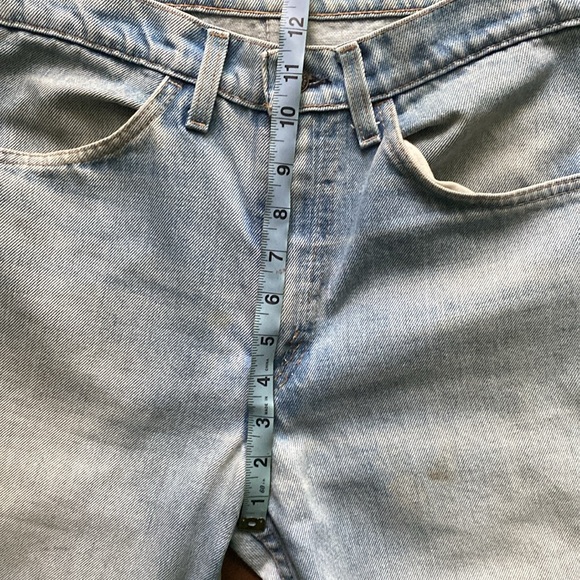 Vintage Levis Orange Tab 519 High Waisted Rise Cotton Jeans 90s Straight Long 30 - Picture 3 of 5